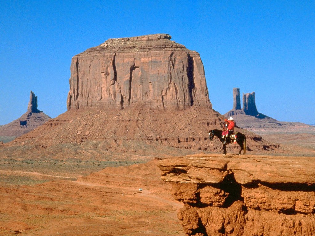 Navajo on Horseback, Monument Valley, Arizona